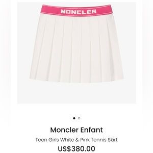 Brand New Girls White & Pink Tennis Skirt